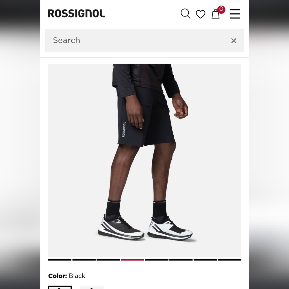 Rossignol Black SKPR Shorts - 11" Inseam